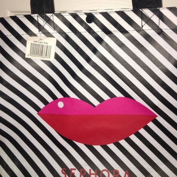 Sephora VIB Lips Shopping Tote Bag NWOT - Picture 3 of 4